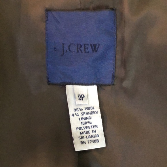 J CREW  Size 2P Classic Gray 3-Button Jacket PREPPY Stretchy Wool Lined $399 NEW - Picture 12 of 16